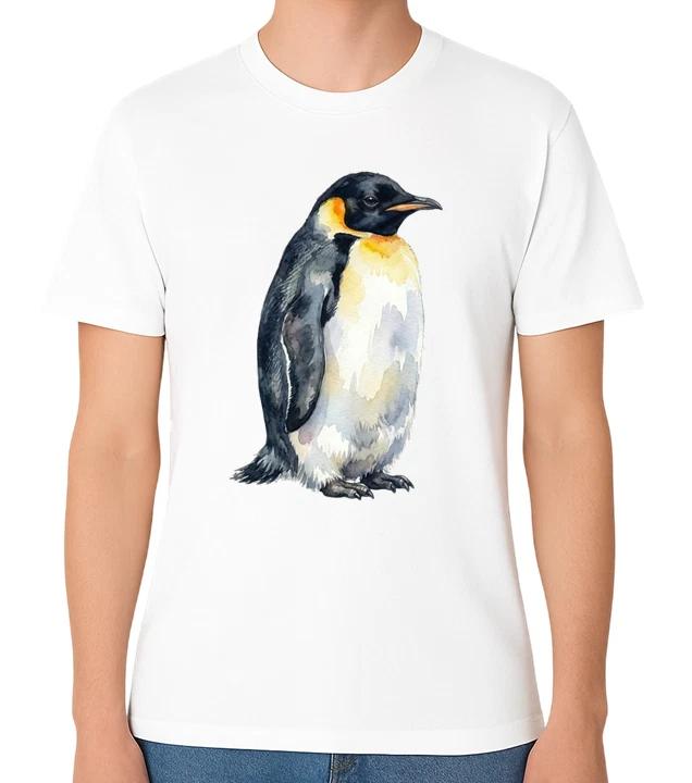 Penguin Bird T-Shirt Cute Arctic Wildlife Animal Graphic Unisex Tee S