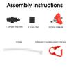 HOUSON Oil Bleeding Kit Tool, Oil Bleeder Set Hydraulic Disc