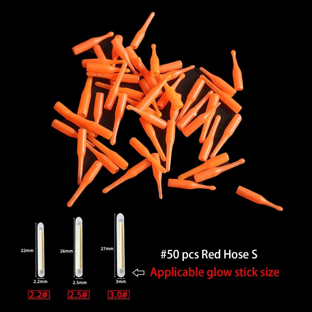 50PCS/lot 2.2-4.5mm S L Light Night Fishing Float Rod Lights Dark Glow Stick Useful Fishing Fluorescent Lightstick