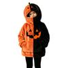 Dětská Unisex mikina s kapucí na Halloween s vintage designem dýně