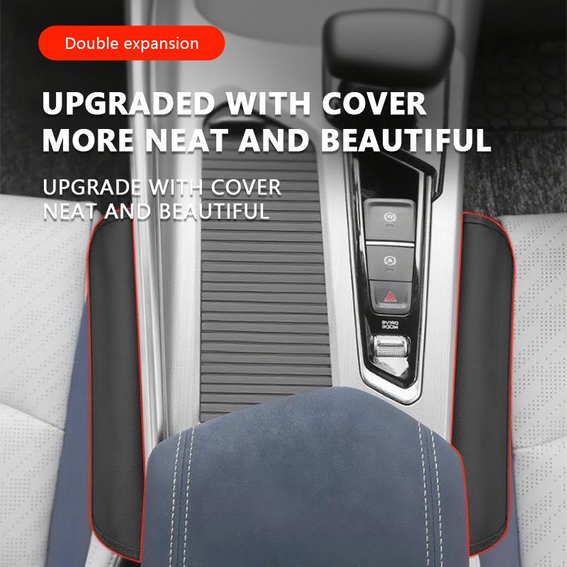SEAMETAL Car Seat Storage Bag Leather Seat Gap Storage Pocket Slit Side Filler Box Car Interior Crevice Organizer Box