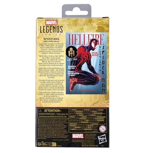 Marvel Legends Series Spider-Man Hellfire Gala X-Men: Hellfire Gala Comics 6-inch Collector Figure