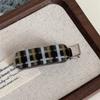 Fashion Acetate Checkered Hair Side Clips Broken Hair Bangs Clips Women Girls Sweet Cute Side Clips Elegant Duckbill Clip