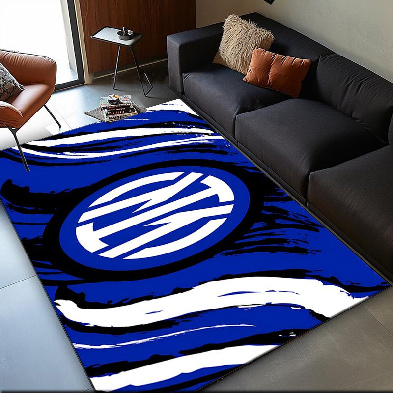 Inter Milan Crest Carpet, Chair Rug,Rug for Office Bedroom living rooms, Doormat decor Fan Gift Christmas Gift