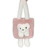 Women's Commuter Faux Fur Alpaca Wool Plush Tote - Large Capacity Crossbody Shoulder Bag