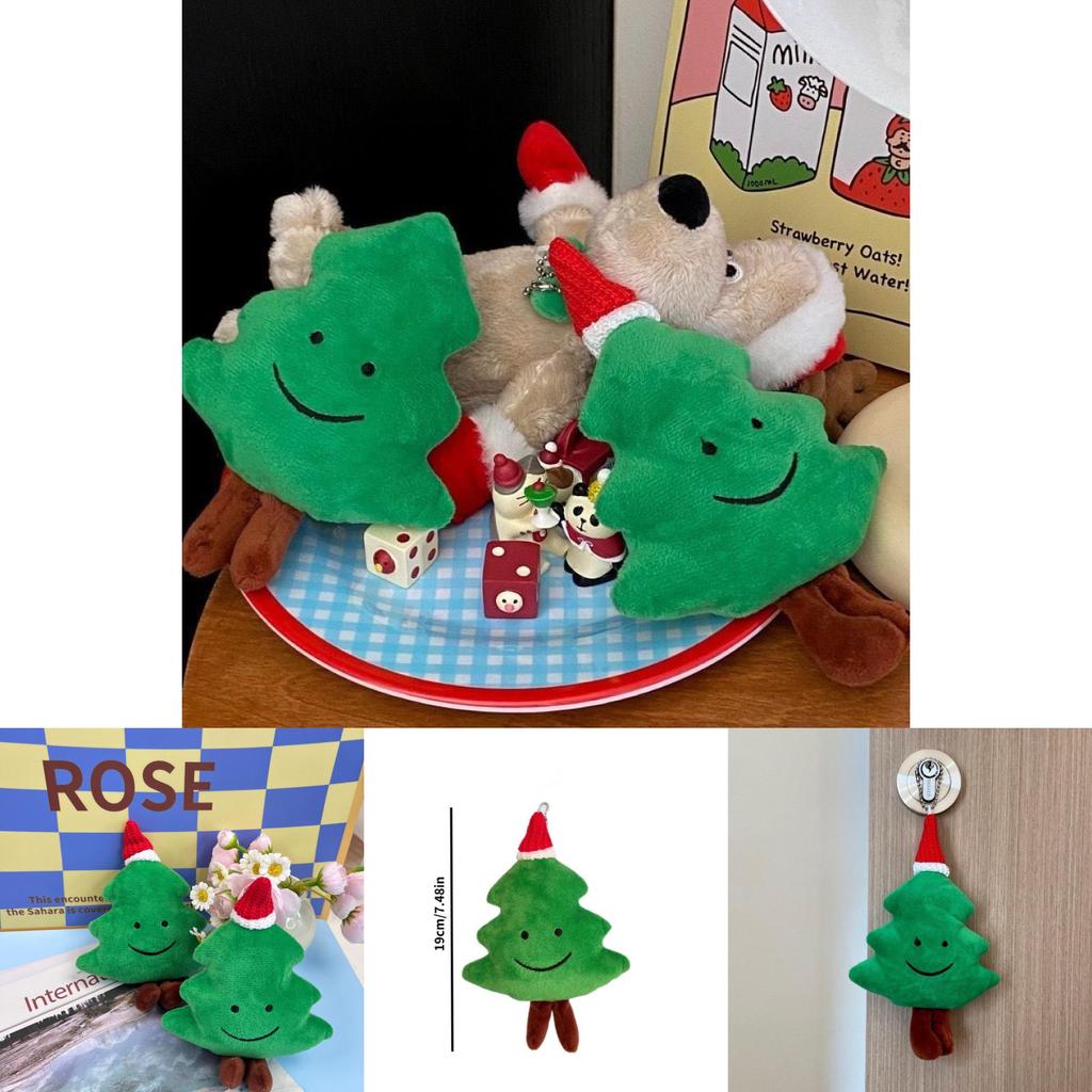 Adorable Green Christmas Tree Plush Toy Ornament Perfect For Festive Holiday Decor