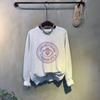 C S In The Room Men leTTerIng STamp prInTIng Round neCk Long Sleeve T ShirT 2Col