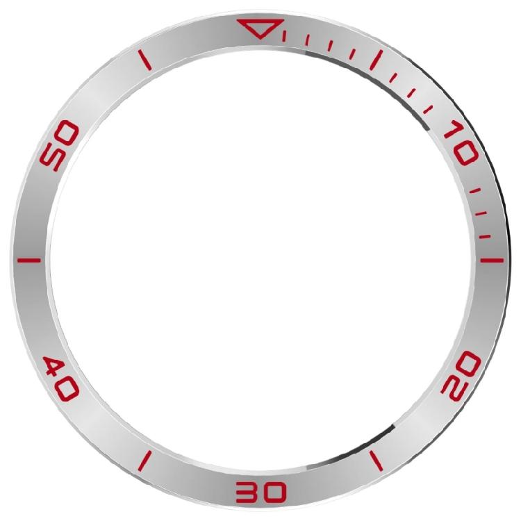 

Elegant Stainless Steel Watch Bezel Rings for SOLAR 51mm/Dedicated 47mm 51mm Protective Frame Anti Scratch Design SOLAR 51MM красный/серебряный