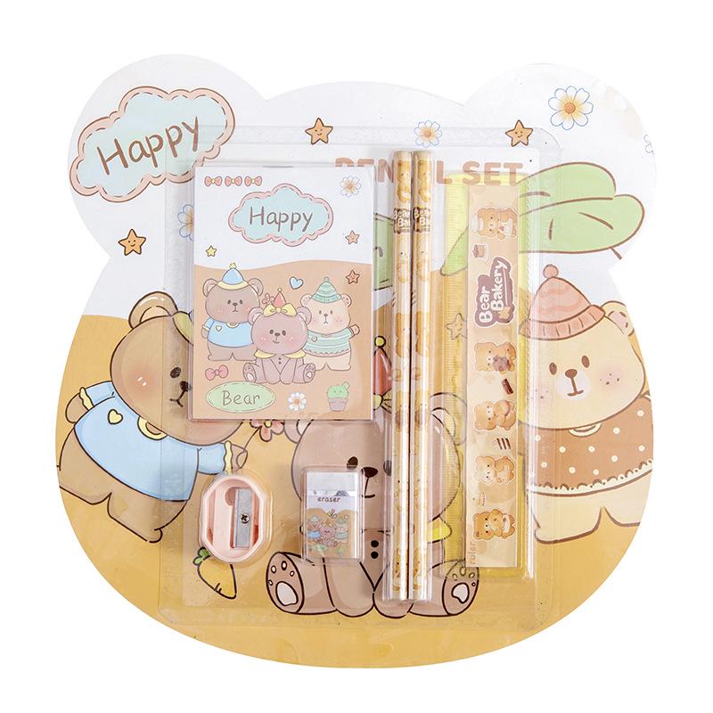 Kids' Six-Piece Stationery Gift Set for Birthdays, Children's Day, Kindergarten Prizes, or Christmas