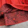 Elegant Women Contrast Color High Waist Evening Dress Beautiful Chic Jacquard Waist-cinching A-line  Spring New Women DRESS