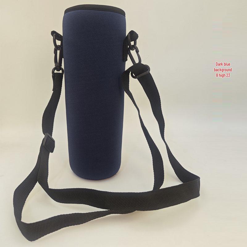 Isolierte Crossbody-Neoprenhülle für Glaswasserflaschen: Tragbare, verbrühsichere, hitzebeständige Schutzhülle