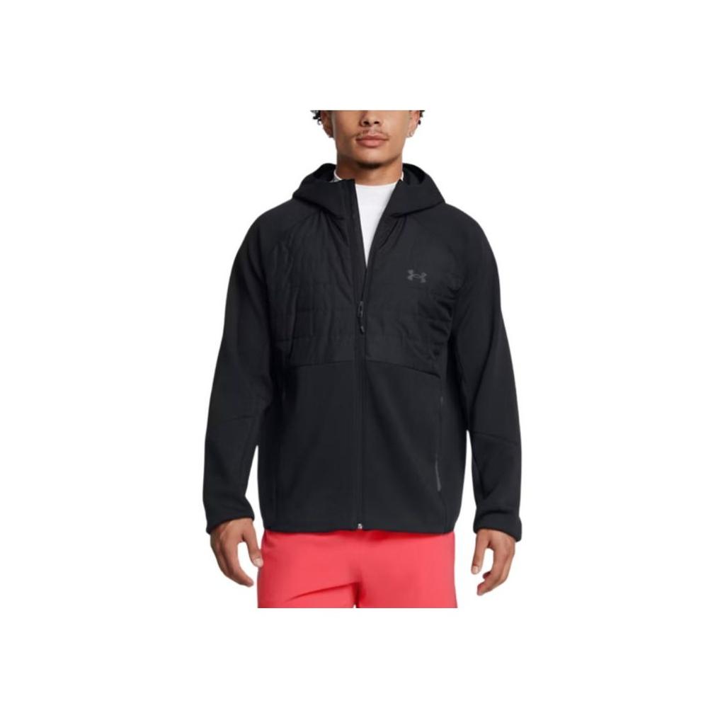 Under Armour Unstoppable Waterproof Hooded Zip Fashion Jacket Men Jacket Black 1388905-001