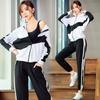 Shuanau Yoga and Sportswear Padded Top and Bottoms for Training and Perfect for and Winter Women's 4-Piece Set, Stretchy, Moisture-Wicking,