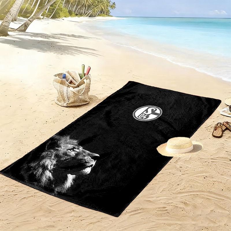 FC Schalke 04 logo Beach Towel, Large Soft Quick Dry Towel for Beach Camping Swimming
