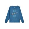 Nike Sweatshirts Women's Blue Crew Neck Moderate Regular (Unisex) Sweatshirts DX0727 407