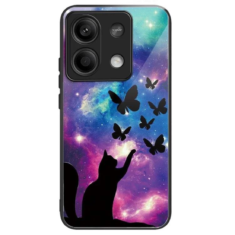 

Для Xiaomi Redmi Note 13 5G Чехол с узором Ультратонкий чехол для телефона из закаленного стекла