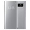 Case for Samsung Galaxy Note 8 - Shockproof Mirror - Silver - Semi-Transparent Flap - Easy Access