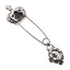 ARTEMISKINGS Crown Safety Pin Safety Pin AKEX0003 Silver Accessories Brand Jewelry Silver Brooch Batch [Artemis Kings] Men's Women's