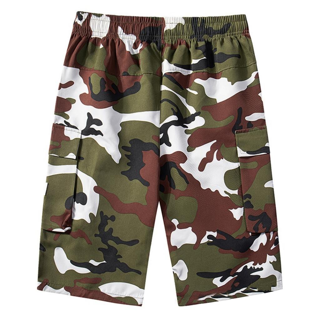 Men's Casual And Fashionable Camouflage Outdoor Sports Shorts - Men's Multi-pocket Work Pants