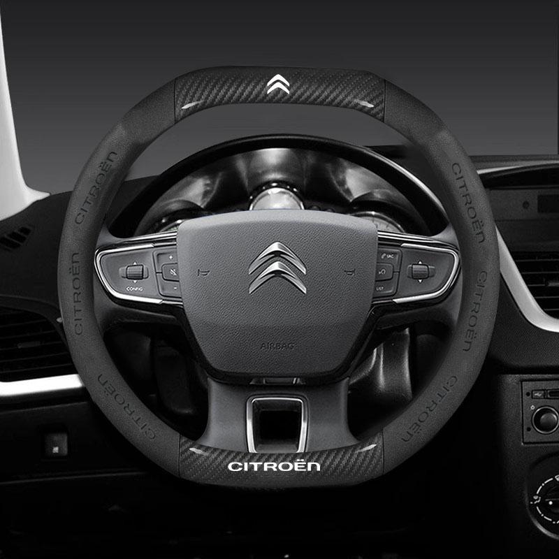 Double D Car Steering Wheel Cover for Citroen C5X C5 C3 Aircross e-Berlingo C4 Cactus DS 3 Crossback Picasso Interior Accessory L9