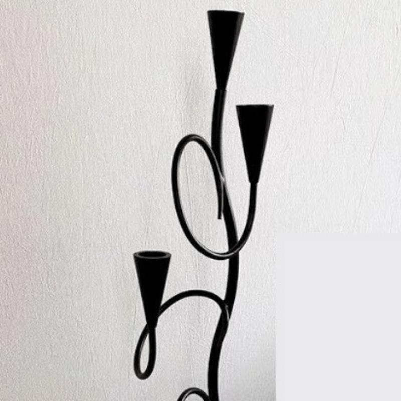 Metal Candle Holders European Luxury Candlestick Modern Restaurant Decor Candle Stick Holder Living Room Decoration Accessories
