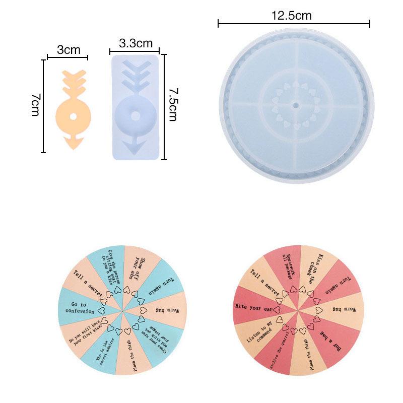 

Силиконовые формы для вечеринок, эпоксидные формы, правда или действие, полимерная форма, ручная форма «сделай сам» English Version