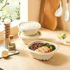 Biodegradable Corn Starch 600ml Disposable Lunch Boxes