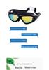 Unisex HD Colorful Anti-fog Waterproof Swim Goggles