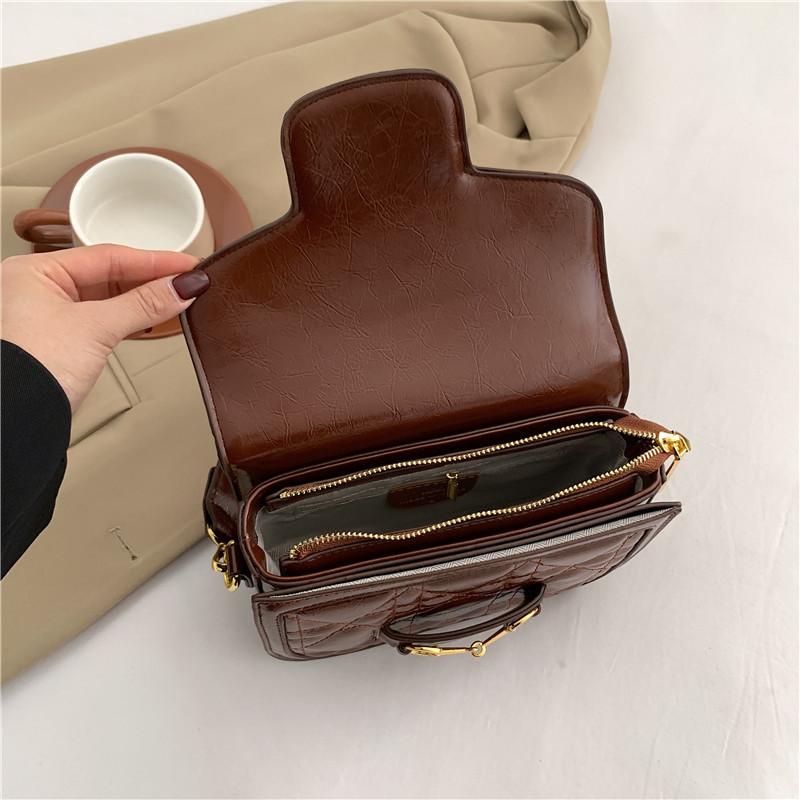 Neue High-End-Mode Stickgarn Schleife Satteltasche Einzelne Schulter Schräg Tragbar Trendige Damentasche