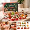 Pädagogischer Sensorik-Spielzeug-Weihnachts-Quetsch-Adventskalender 2026, 24 Tage Knödel Fidget Spielzeug Countdown-Kalender, Weiche Stressbewältigung für Erwachsene,
