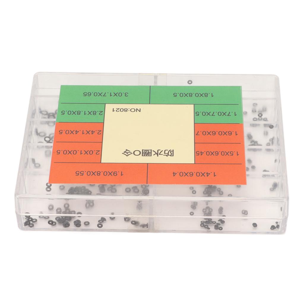 Watch Crown O Ring 10 Grids Pack Multiple Specifications Waterproof Rubber Watch Crown Gasket for
