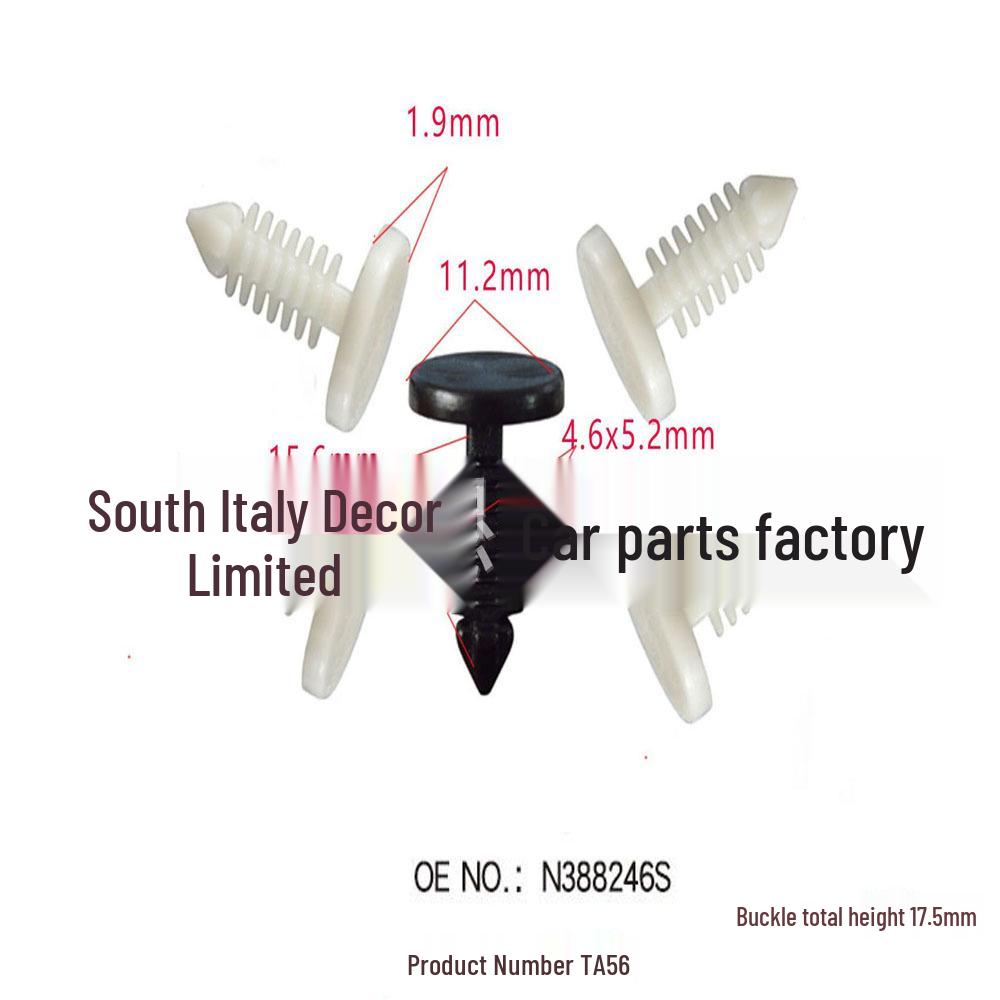 

Car Trim Panel Accessories, Display Stand Rivet Clip, 5mm Hole Installation Buckle 10000 Pack