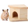 Natural Wooden Hamster Bed Cabin Small Animal Warm House Hamster Nest