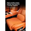 Nappa Leather Leg Support Extension Seat Cover Memory Foam Extender Cushion With Backrest Car Interior Accessories Universal Car