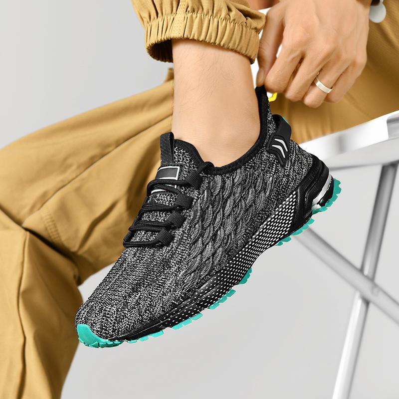 Übergröße 48 Leichte Atmungsaktive Freizeit-Sportschuhe Aus Netzstoff Herren Sneaker