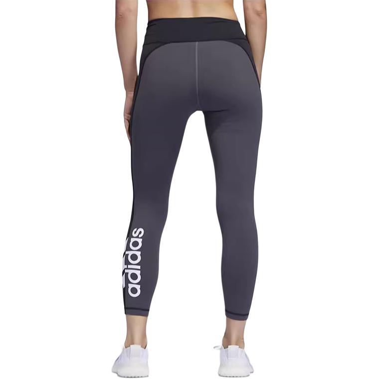 Adidas Womens Training Series Comfortable Casual Sports Long Pants Women Bottoms Black Gray FL2019