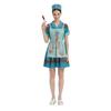 Adult Halloween Nurse Costume Set Includes Dress Apron and Cap Suitable for Role Play and Themed Events Party Outfit