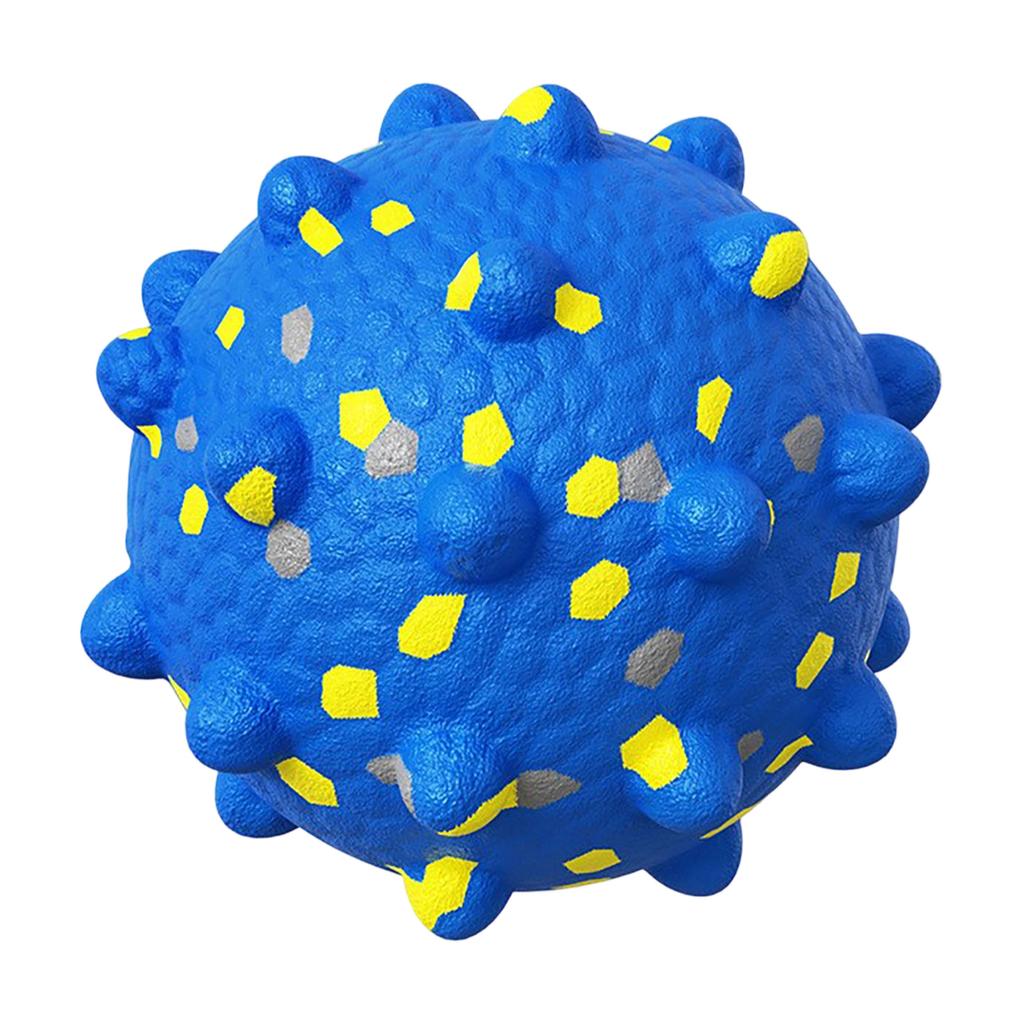Durable Solid Textured Pet Chew Ball for Dogs and Cats Interactive Entertainment Toy with Raised Surface Design