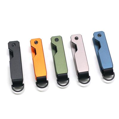 Organisateur de Poche pour Clés pour Homme Compact Métallique Porte-Clés Minimaliste Innovant Étui à Clés Porte-Clés pour Porte-Clés Sécurise 2 à 10 Clés