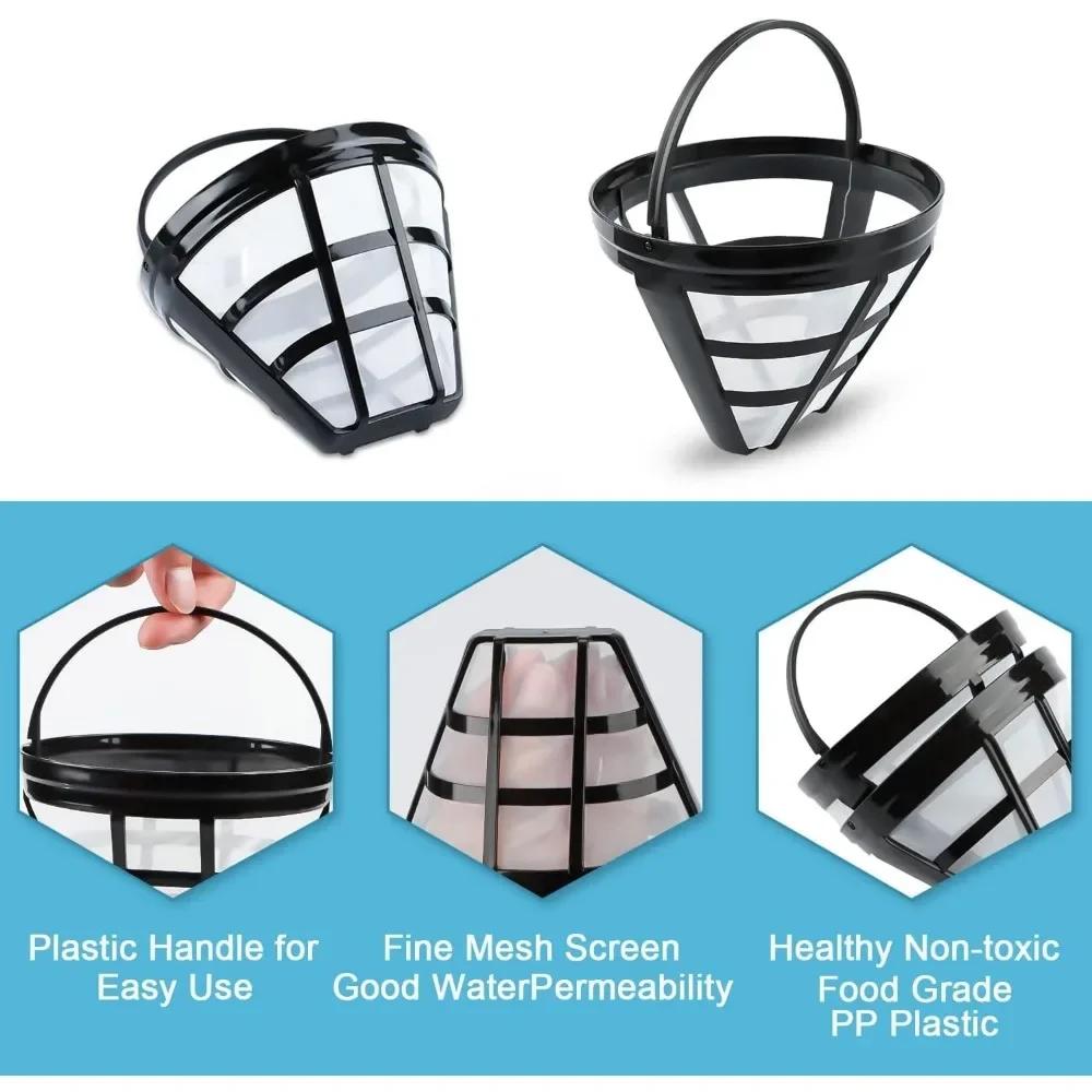 2 Pcs Coffee Filter Universal Permanent Coffee Filters Reusable Coffee Filter with Handle