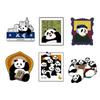 3-10pcs/set Cute Animal Enamel Pins Pet Dogs Raccoon Red Eared Rabbit Panda Brooches Lapel Badge Funny Jewelry Gifts for Friends