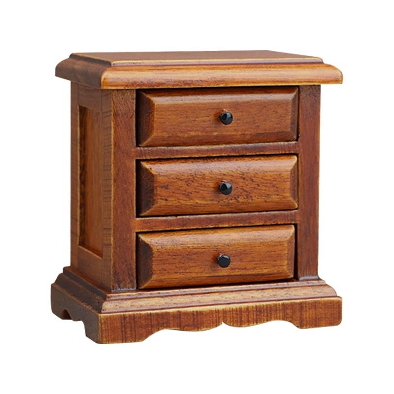 Elegant Dollhouses Miniature Side Cabinet Model Furniture Perfect For Enhancing Dollhouses Project Scene Decoration