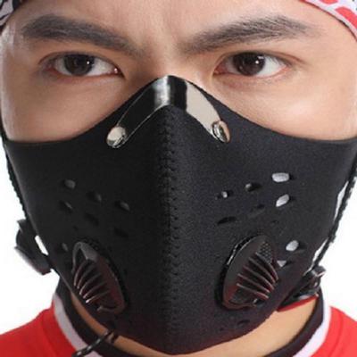 PM2.5 Aktivētās ogles braukšanas maska pārgājieniem, āra sportam, pret piesārņojumu, pilsētas riteņbraukšanas maskas