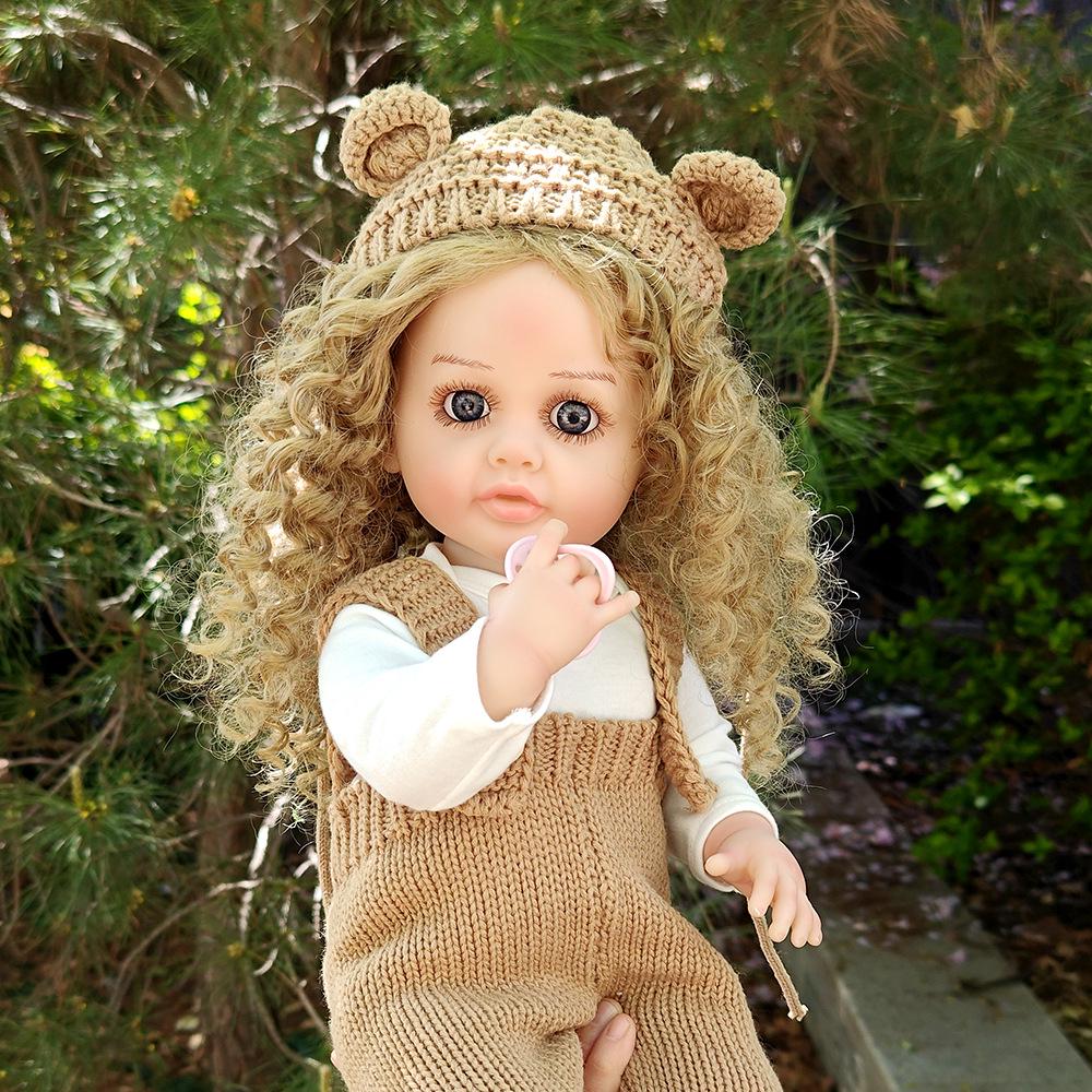 55cm Realistic Singing Pink Bear Plush Doll - Hugging Companion Toy for Kids