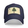Maine Flag  Baseball Cap Ball Cap tea Hat Unisexs Hats Womens