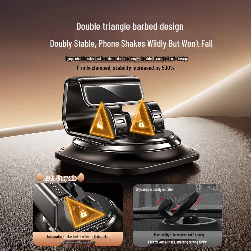 Longqi 360° Rotating Car & Desktop Phone Holder