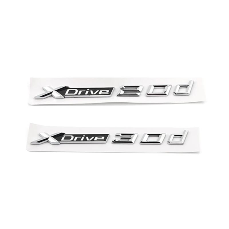 Car Trunk Stickers For BMW X1 E87 F48 X3 F25 E83 X4 X5 E70 F15 X6 E71 F16 X7 XDrive 18d 20d 30d 40d 50d Emblem Logo Accessories