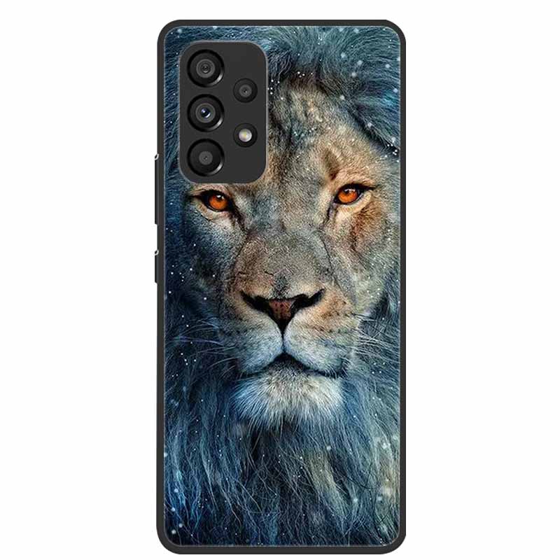 For Samsung Galaxy A53 5G Case Animals Silicone TPU Soft Phone Back Cover Case For Samsung A53 5G SamsungA53 Wolf Funda Coque