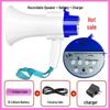 Handheld Outdoor Loudspeaker Megaphone for Street Vendors with Recording and Rechargeable Features