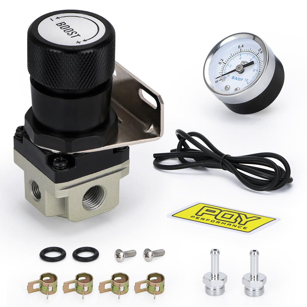 LIZHI RACING - T2 Universal Adjustable Manual Gauge Turbo Boost Controller 1-150 PSI JDM For SR20DET SR LZ5811 чёрный